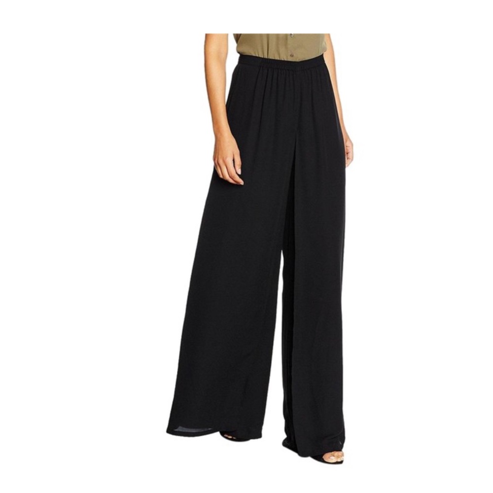 Adrianna Papell Evening Black Palazzo Pants SZ 10P